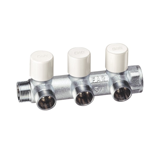 FAR Коллектор с балансировочными вентилями Far FK 3878 3/4" (НР-ВР) 2 отвода М24х19